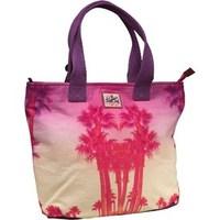 superdry womens summer time tote bag palm beach purple