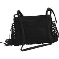 Superdry Womens Neo Nomad Fringed Shoulder Bag Black