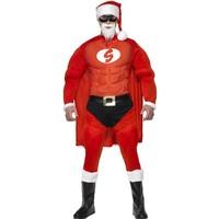 Super Santa Costume For Men With Muscle L