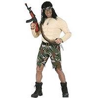 supermuscle soldier costume small for military army war fancy dress