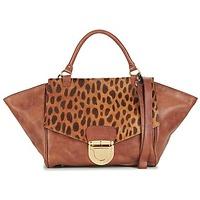 su shi mila cheetah womens handbags in brown