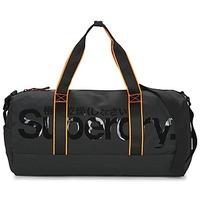 superdry retro work mens sports bag in black