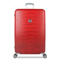 suitsuit suitcases diamond crocodile 28 inch red