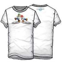 Super Mario T-Shirt Mariokart White Wii - X Large