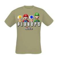 Super Mario Players Khaki T Shirt X Large