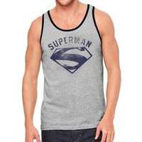 superman washed logo unisex premium vest large
