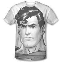 Superman - Black and White Supes Head