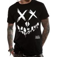 Suicide Squad Skull Unisex Large T-Shirt