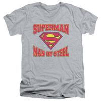 Superman - Man Of Steel Jersey V-Neck
