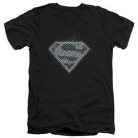 Superman - Checkerboard V-Neck