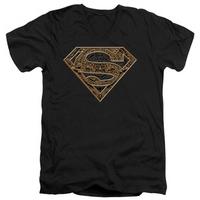 superman aztec shield v neck