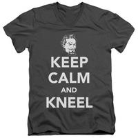 superman keep calm and kneel v neck