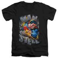 Superman - Ripping Steel V-Neck