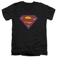 Superman - Superman Neon Distress Logo V-Neck