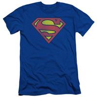 superman retro supes logo distressed slim fit