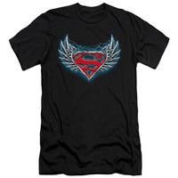 superman steel wings logo slim fit