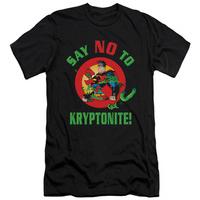 superman say no to kryptonite slim fit