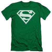 superman green white shield slim fit