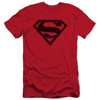 superman red black shield slim fit