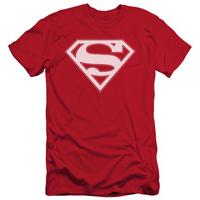 superman red white shield slim fit