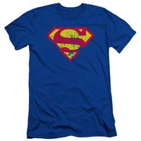 superman classic logo distressed slim fit