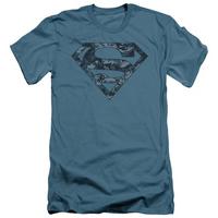 Superman - Navy Camo Shield (slim fit)