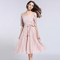 suoqi womens going out casualdaily party simple cute sheath lace dress ...