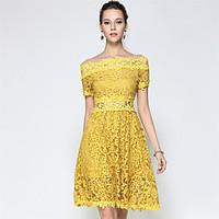 suoqi women dresses going out casual sexy party dress solid boat neck  ...