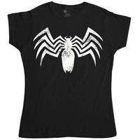 Superhero Inspired Fancy Dress Women\'s T Shirt - Venomous Spider