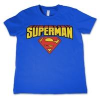 superman text logo kids t shirt