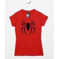 Superhero Inspired Fancy Dress Women\'s T Shirt - Spider Symbol
