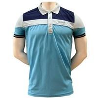 sunderland mens puffin block colour panel stripe polo shirt