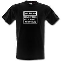 subject does not play well with others male t shirt