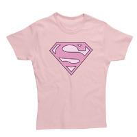 Supergirl Ladies T-Shirt - Pink, M