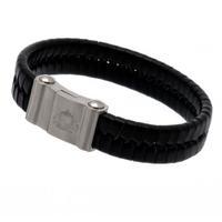 Sunderland A.F.C. Single Plait Leather Bracelet