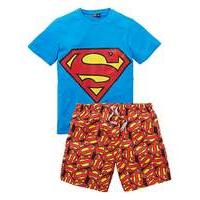 superman pyjama short set