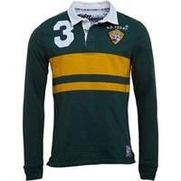 Superdry Mens World Legends Rugby Top Bush Olive Mix