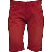 Superdry Mens Worn Wash Jean Shorts Worn Red