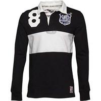 Superdry Mens World Legends Rugby Top Vintage Black Mix