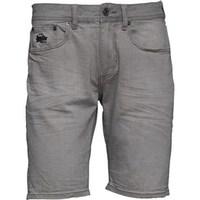 Superdry Mens Officer Denim Shorts Faded Grey