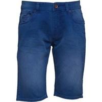 Superdry Mens Worn Wash Jean Shorts Worn Cobalt