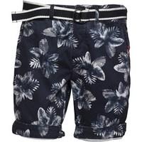 Superdry Mens International Print Chino Shorts Navy Negative Palm