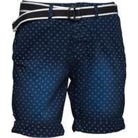 Superdry Mens Supernational Chino Shorts Indigo Crosshatch