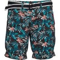 superdry mens international print chino shorts washed black aloha prin ...