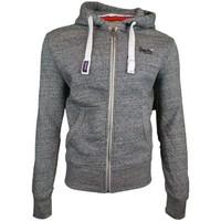 superdry orange label ziphood mens tracksuit jacket in grey