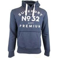 superdry markd premium hood mens tracksuit jacket in blue