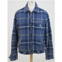 Superdry, size L blue checked shirt jacket