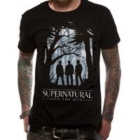 Supernatural - Group Outline (Unisex) Black Large