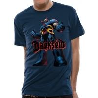 Superman - Darkseid Men\'s Small T-Shirt - Blue