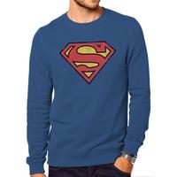 Superman Distressed Logo X-Large Crewneck Sweatshirt